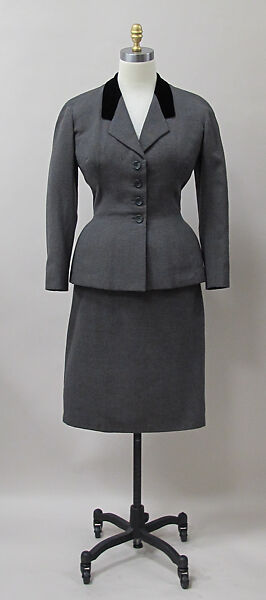 Suit, Charles James (American, born Great Britain, 1906–1978), wool, American 
