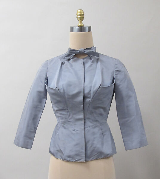 Blouse, Charles James (American, born Great Britain, 1906–1978), silk, American 