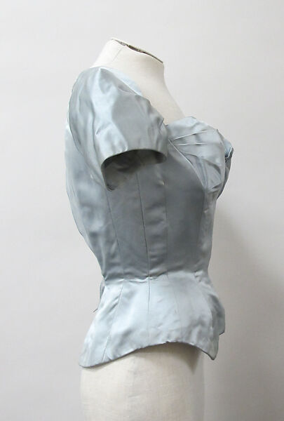 Blouse, Charles James (American, born Great Britain, 1906–1978), silk, American