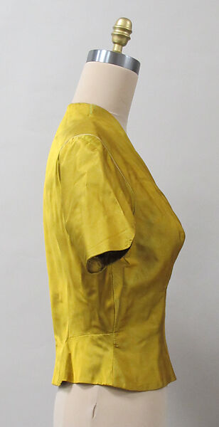 Blouse, Charles James (American, born Great Britain, 1906–1978), silk, American
