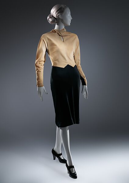 Dress, Charles James (American, born Great Britain, 1906–1978), silk, cotton, American 