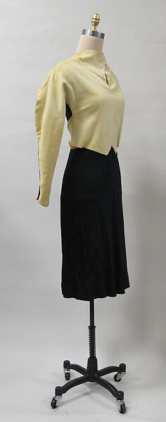 Dress, Charles James (American, born Great Britain, 1906–1978), silk, cotton, American