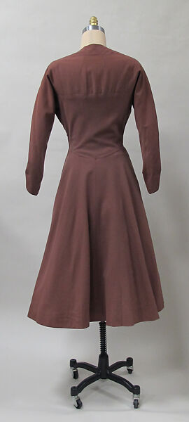 Dress, Charles James (American, born Great Britain, 1906–1978), wool, American