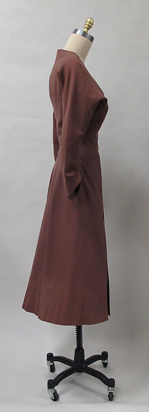 Dress, Charles James (American, born Great Britain, 1906–1978), wool, American