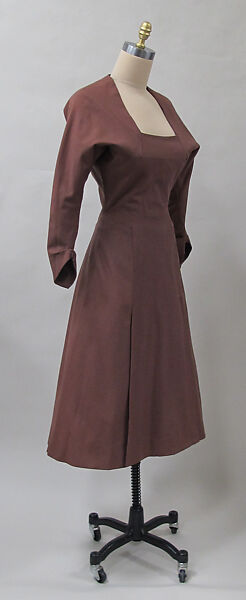 Dress, Charles James (American, born Great Britain, 1906–1978), wool, American