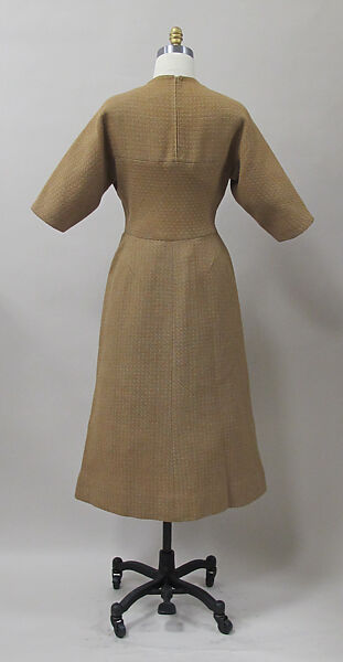 Dress, Charles James (American, born Great Britain, 1906–1978), wool, American