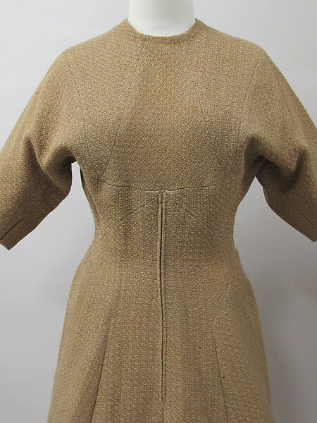 Dress, Charles James (American, born Great Britain, 1906–1978), wool, American