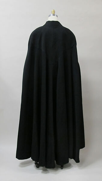 Evening cape, Charles James (American, born Great Britain, 1906–1978), wool, American