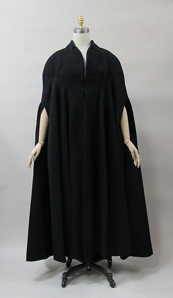 Evening cape, Charles James (American, born Great Britain, 1906–1978), wool, American 