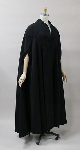 Evening cape, Charles James (American, born Great Britain, 1906–1978), wool, American