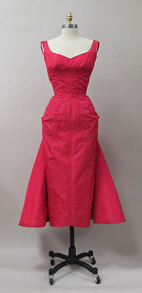 Cocktail dress, Charles James (American, born Great Britain, 1906–1978), silk, American 