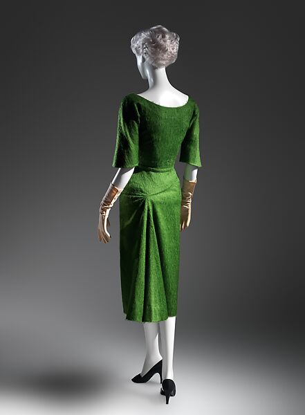 Dress, Charles James (American, born Great Britain, 1906–1978), wool, American