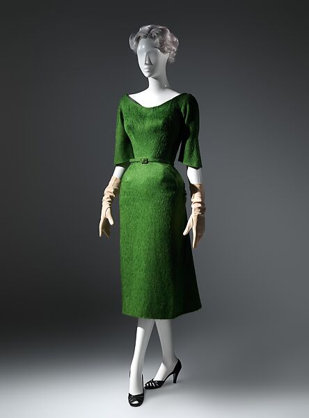 Dress, Charles James (American, born Great Britain, 1906–1978), wool, American 