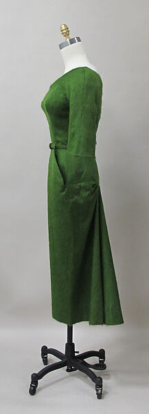 Dress, Charles James (American, born Great Britain, 1906–1978), wool, American