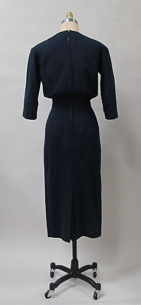 Dress, Charles James (American, born Great Britain, 1906–1978), wool, American