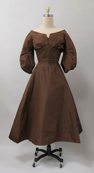Cocktail dress, Charles James (American, born Great Britain, 1906–1978), silk, American