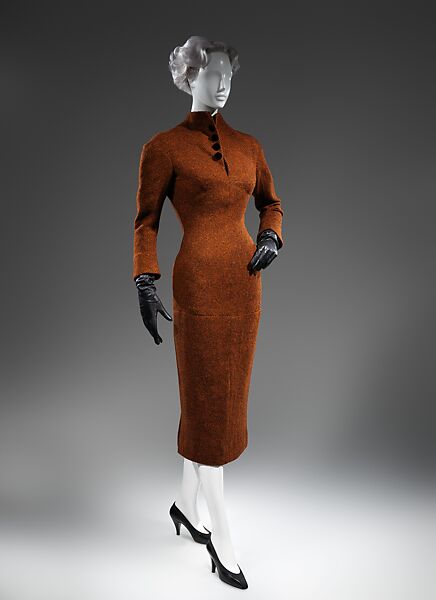 Dress, Charles James (American, born Great Britain, 1906–1978), wool, American 