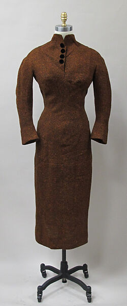 Dress, Charles James (American, born Great Britain, 1906–1978), wool, American