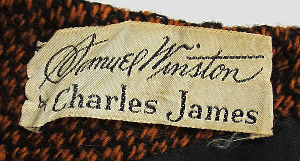 Dress, Charles James (American, born Great Britain, 1906–1978), wool, American