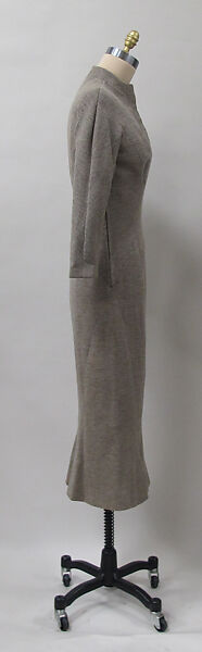 Dress, Charles James (American, born Great Britain, 1906–1978), wool, silk, American