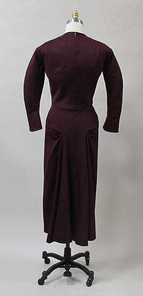 Dress, Charles James (American, born Great Britain, 1906–1978), wool, American