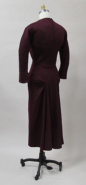 Dress, Charles James (American, born Great Britain, 1906–1978), wool, American