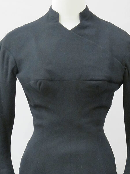 Dress, Charles James (American, born Great Britain, 1906–1978), wool, American