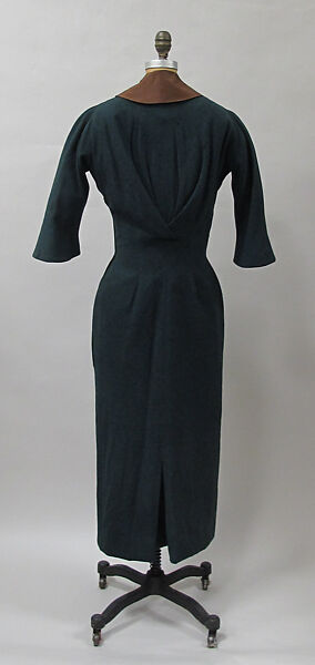 Dress, Charles James (American, born Great Britain, 1906–1978), wool, American