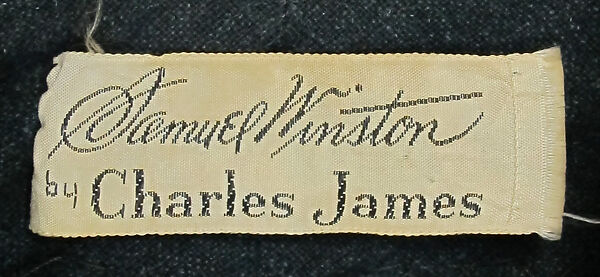 Dress, Charles James (American, born Great Britain, 1906–1978), wool, American