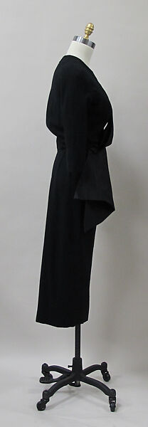 Dress, Charles James (American, born Great Britain, 1906–1978), wool, American