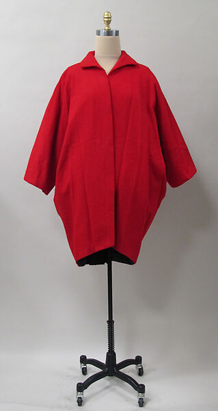 Coat, Charles James (American, born Great Britain, 1906–1978), wool, American 