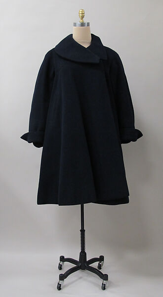 Coat, Charles James (American, born Great Britain, 1906–1978), wool, American