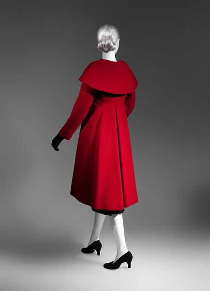 Coat, Charles James (American, born Great Britain, 1906–1978), wool, American