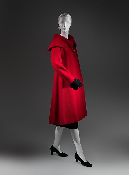 Coat, Charles James (American, born Great Britain, 1906–1978), wool, American 