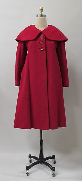 Coat, Charles James (American, born Great Britain, 1906–1978), wool, American