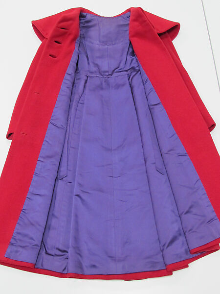 Coat, Charles James (American, born Great Britain, 1906–1978), wool, American