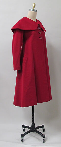 Coat, Charles James (American, born Great Britain, 1906–1978), wool, American