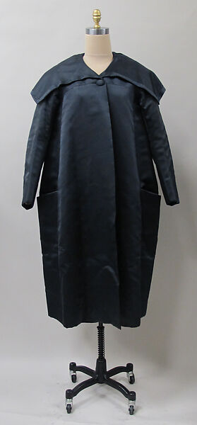 Evening coat, Charles James (American, born Great Britain, 1906–1978), silk, American 