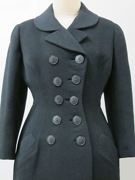 Coat, Charles James (American, born Great Britain, 1906–1978), wool, American