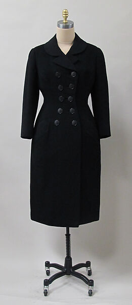 Coat, Charles James (American, born Great Britain, 1906–1978), wool, American 