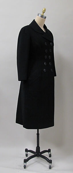 Coat, Charles James (American, born Great Britain, 1906–1978), wool, American