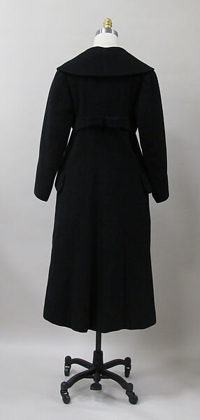 Coat, Charles James (American, born Great Britain, 1906–1978), wool, American