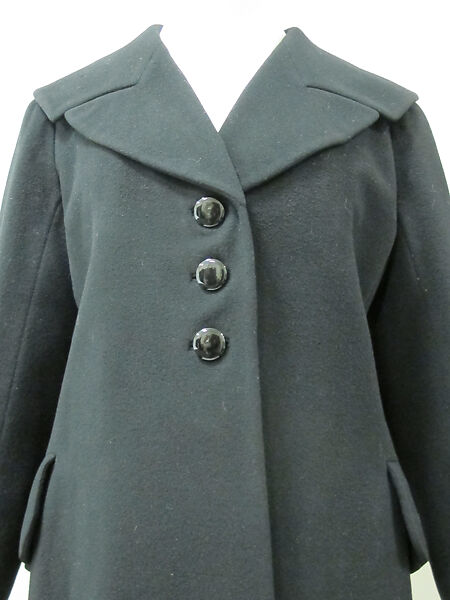 Coat, Charles James (American, born Great Britain, 1906–1978), wool, American