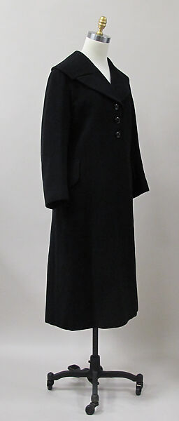 Coat, Charles James (American, born Great Britain, 1906–1978), wool, American