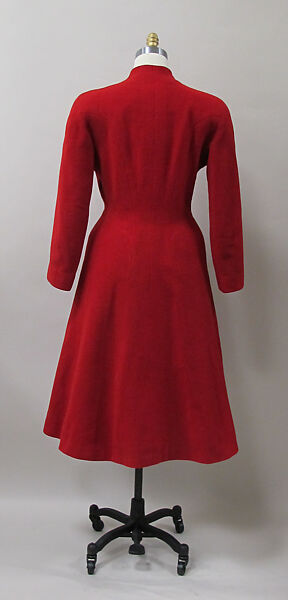 Coat, Charles James (American, born Great Britain, 1906–1978), wool, American