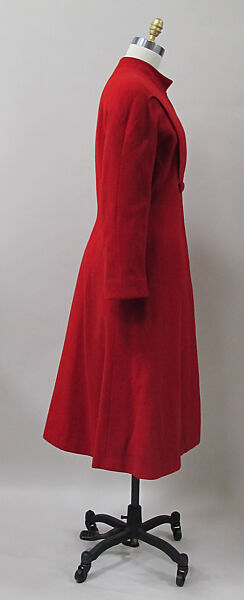 Coat, Charles James (American, born Great Britain, 1906–1978), wool, American