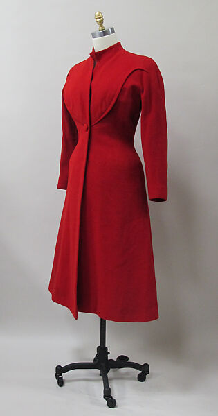 Coat, Charles James (American, born Great Britain, 1906–1978), wool, American