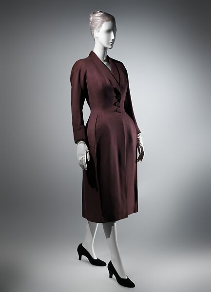 Ensemble, Charles James (American, born Great Britain, 1906–1978), wool, American