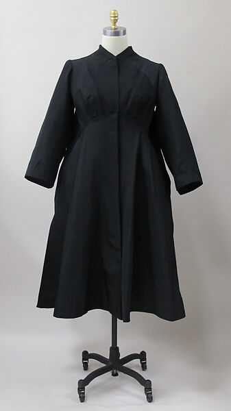 Coat, Charles James (American, born Great Britain, 1906–1978), silk, American