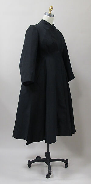 Coat, Charles James (American, born Great Britain, 1906–1978), silk, American